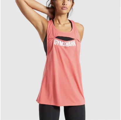Intense Coral CutOut Vest Tank