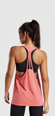 Intense Coral CutOut Vest Tank