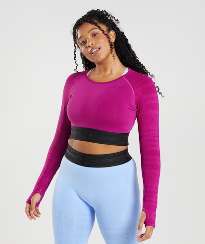Vision Long Sleeve Crop Top