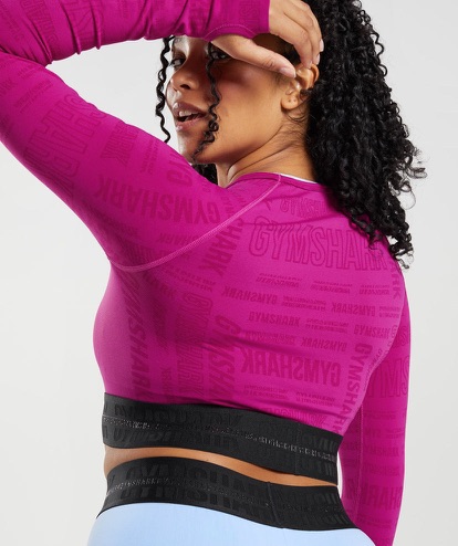 Vision Long Sleeve Crop Top
