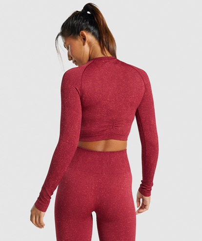 Adapt Fleck Seamless Long Sleeve Crop