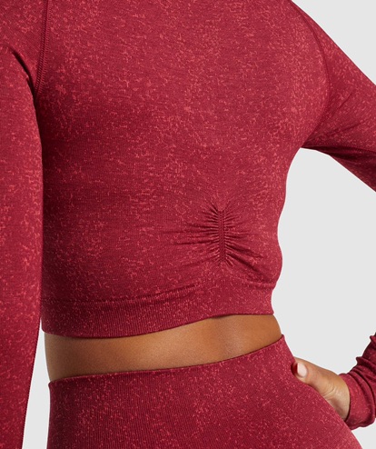 Adapt Fleck Seamless Long Sleeve Crop
