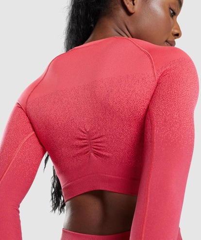 Adapt Ombre Seamless Long Sleeve Crop