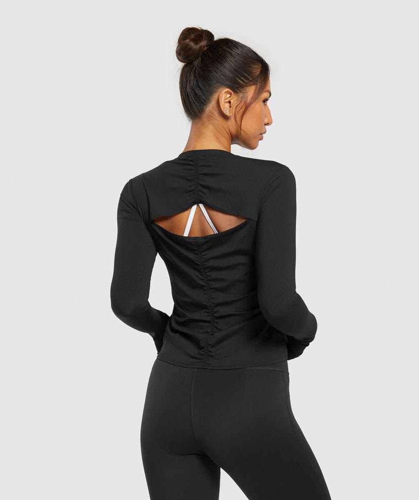 Elevatae Long Sleeve Ruched Top