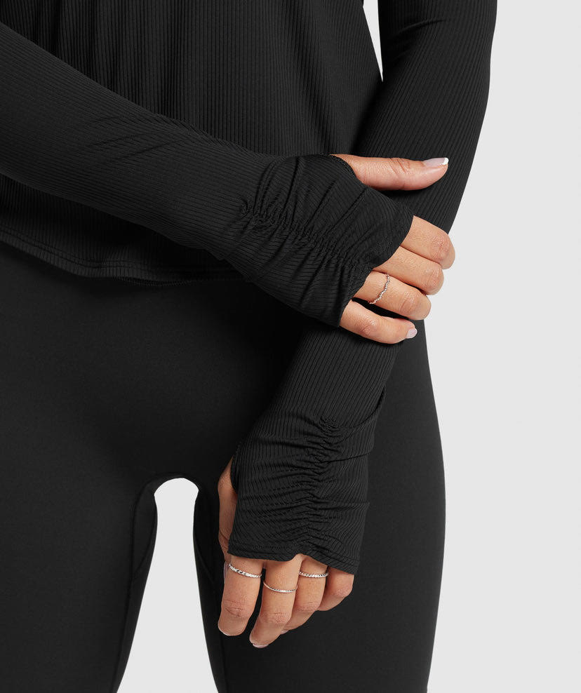 Elevatae Long Sleeve Ruched Top