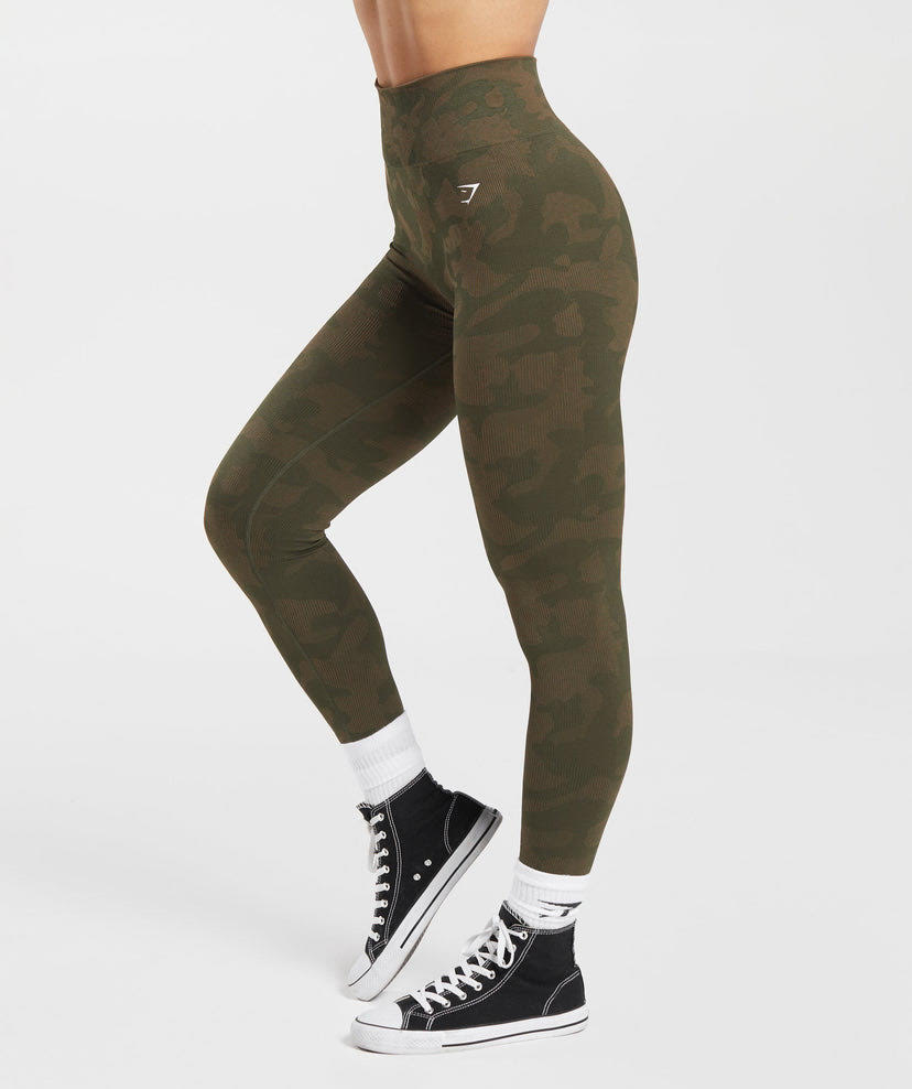 Adapt Camo Seamless Ribbed Leggings