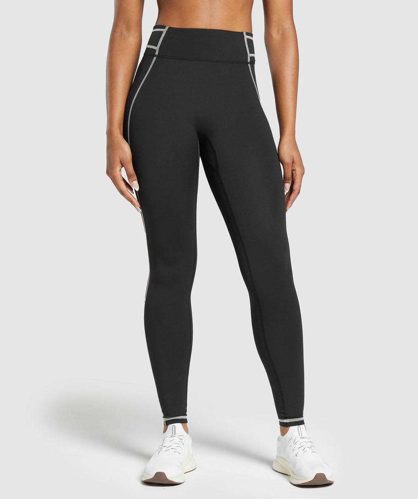 stitch feature leggings