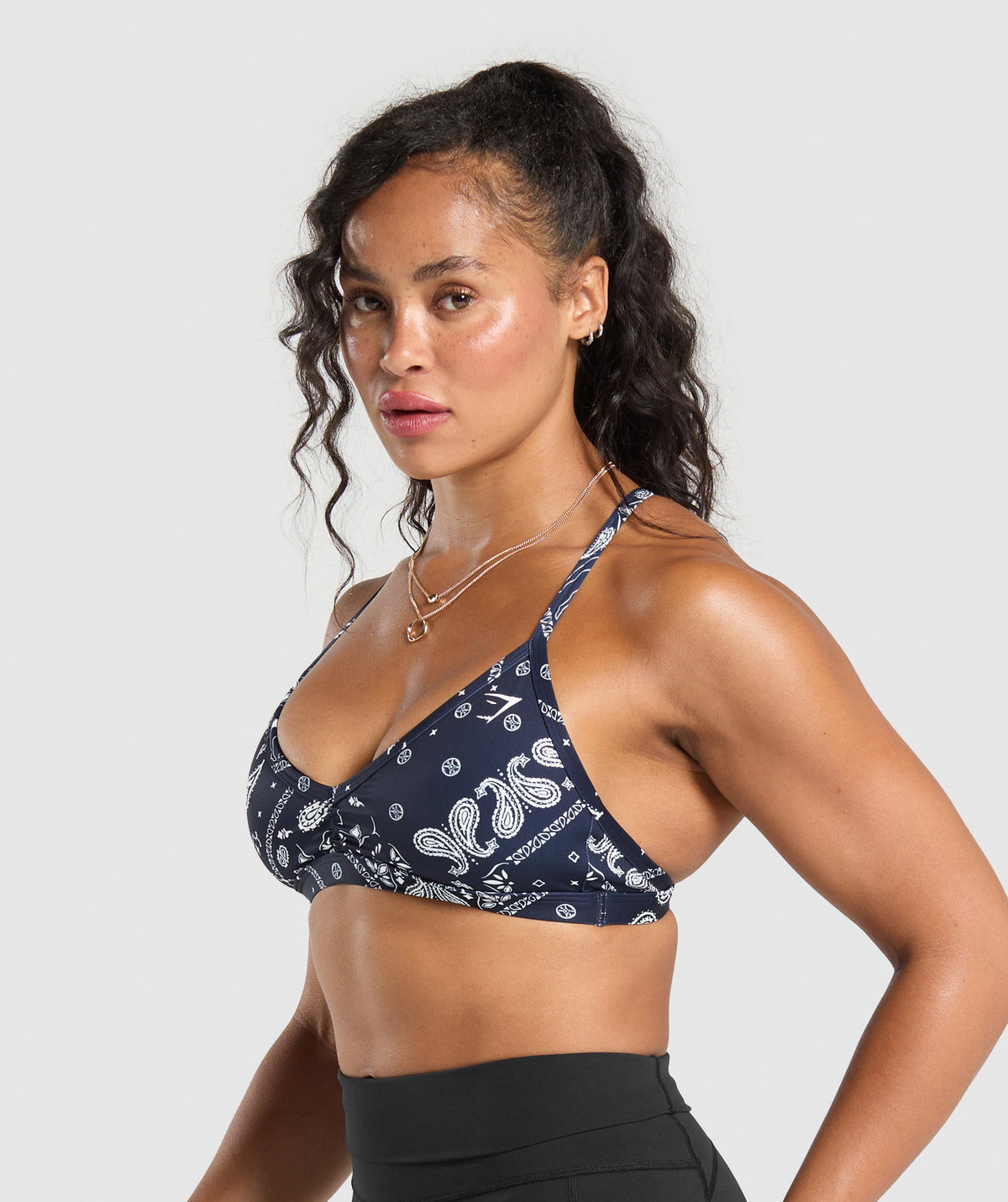 BANDANA PRINT MINIMAL BRA