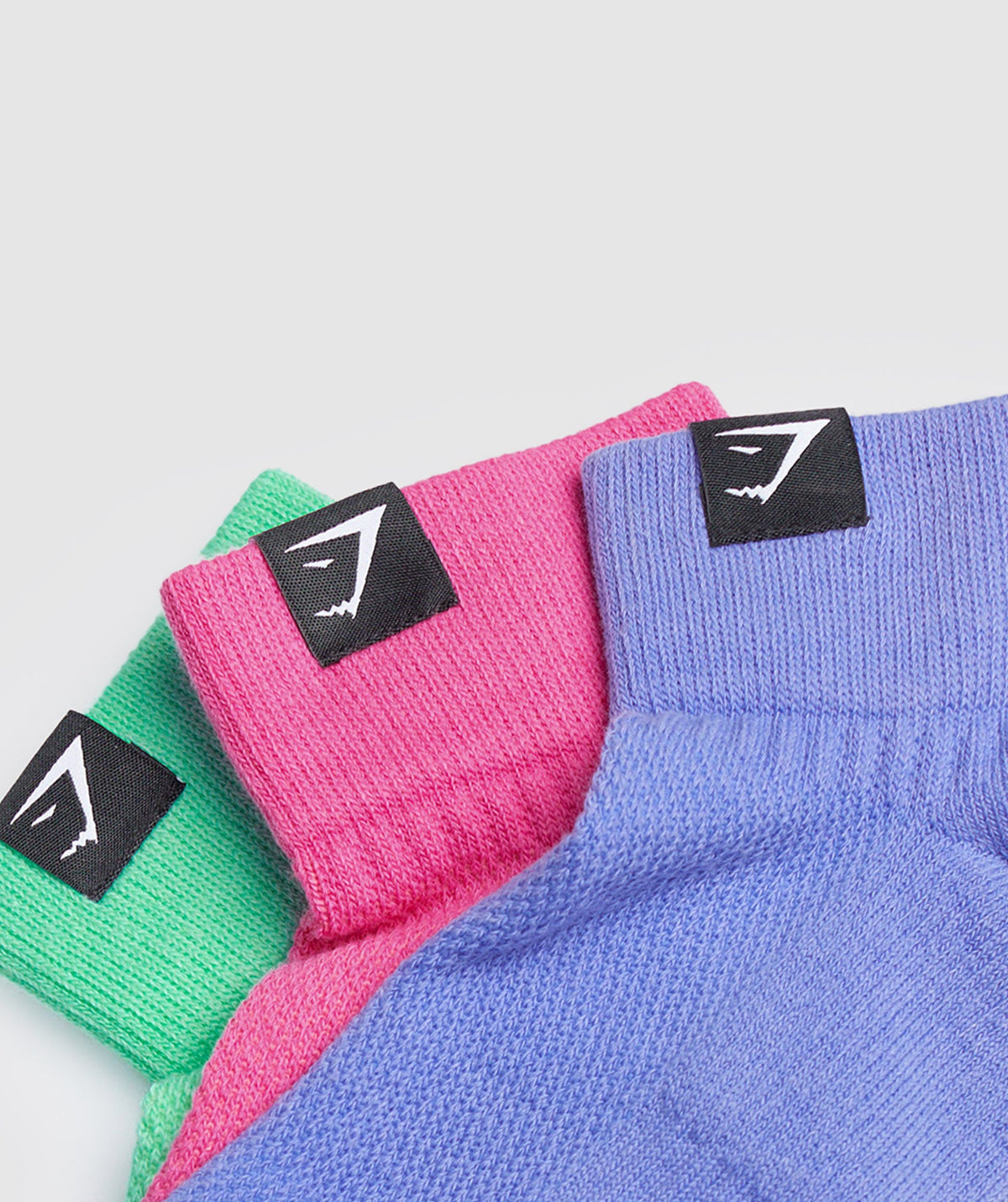 WOVEN TAB QUARTER SOCKS 3PK