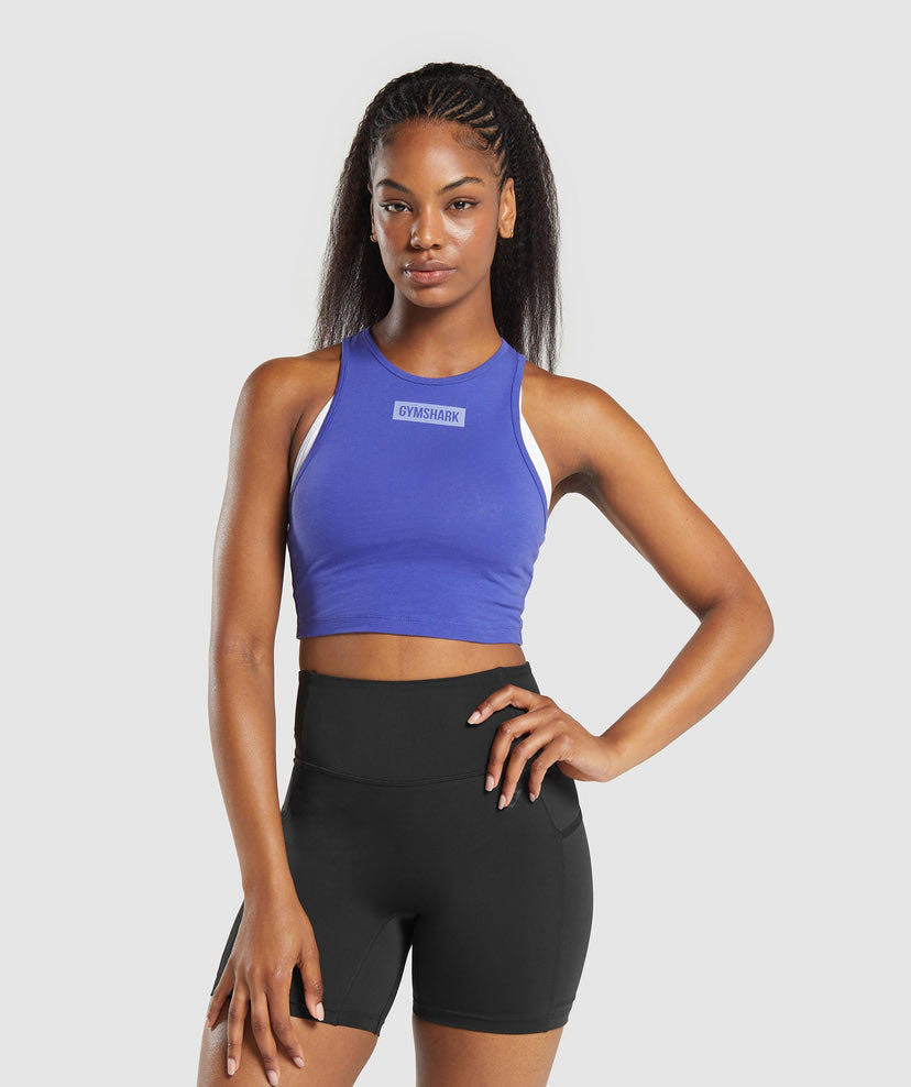 Block Crop Tank