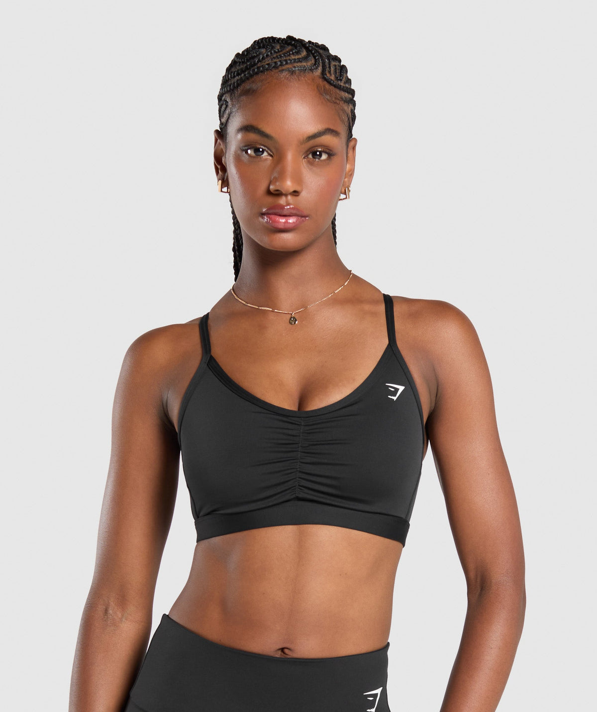 RUCHED SPORTS BRA