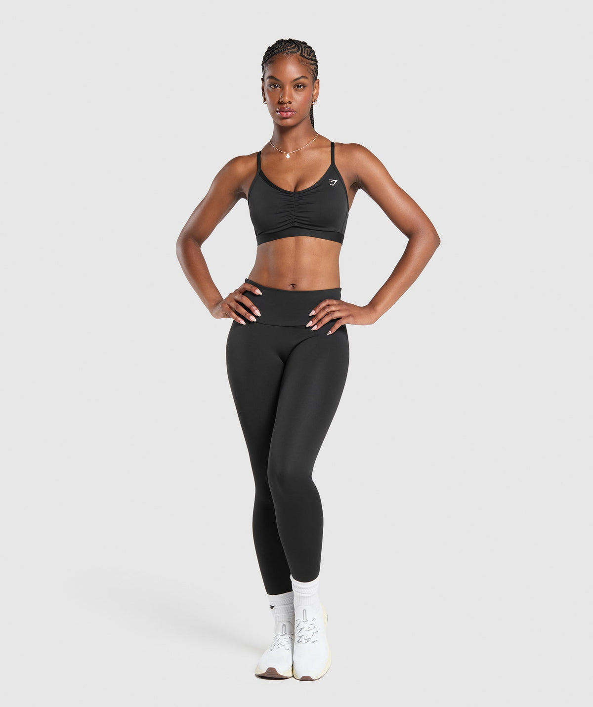 RUCHED SPORTS BRA