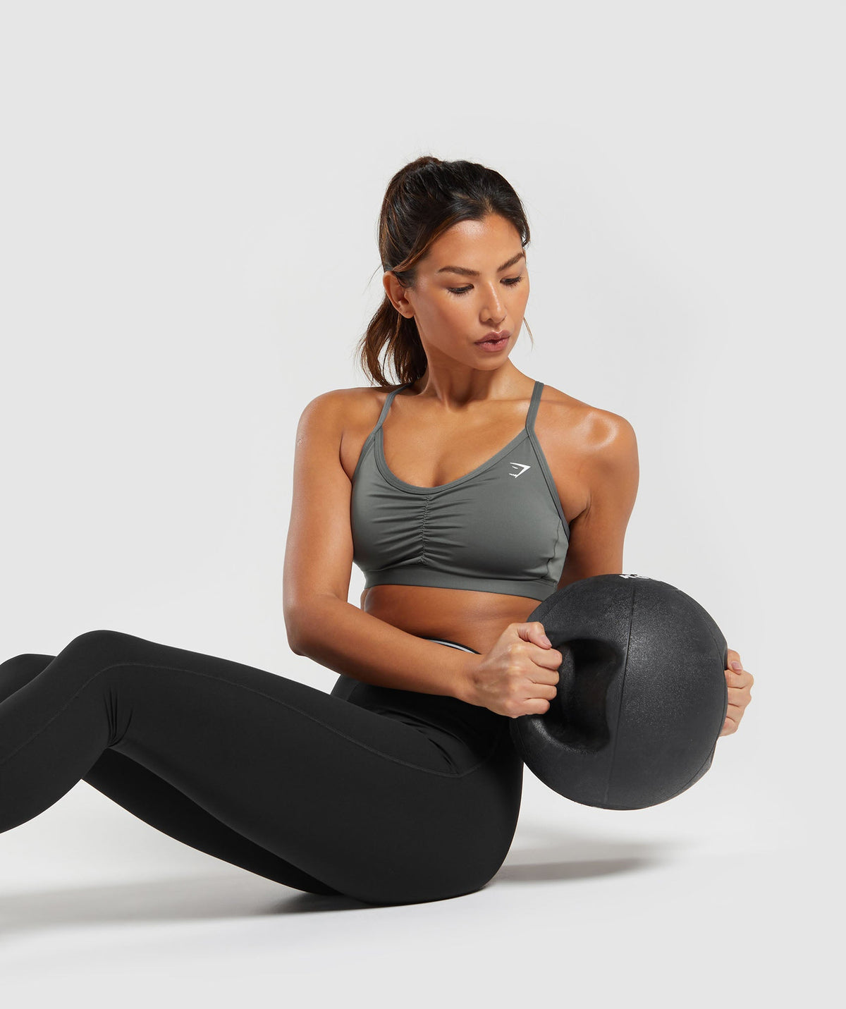 RUCHED SPORTS BRA