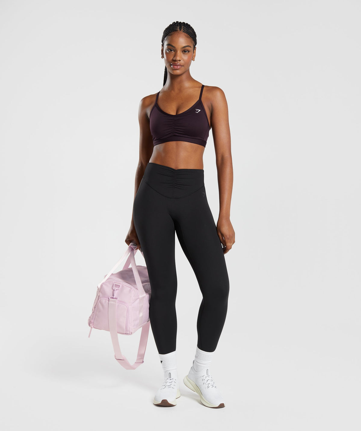 RUCHED SPORTS BRA