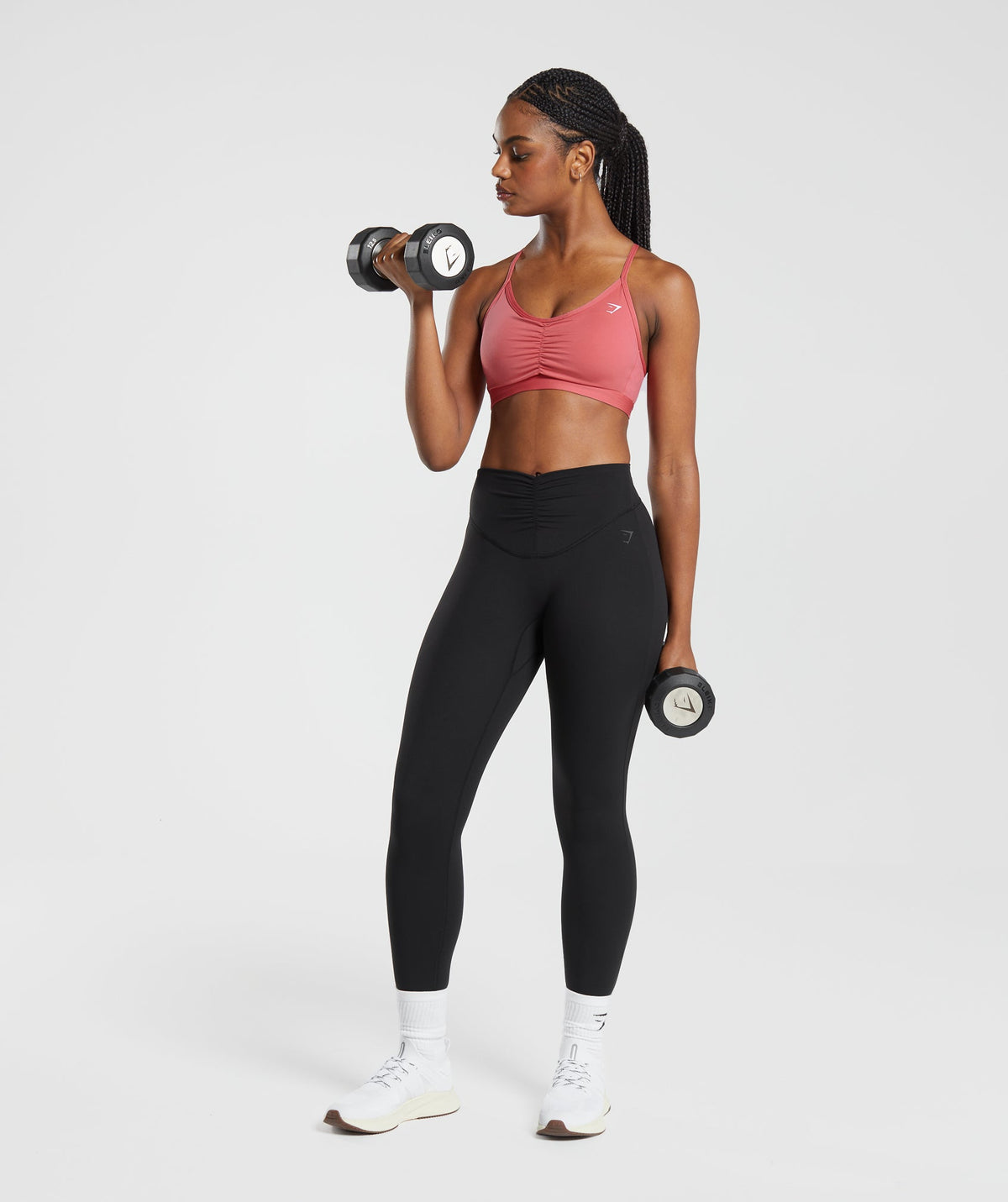 RUCHED SPORTS BRA