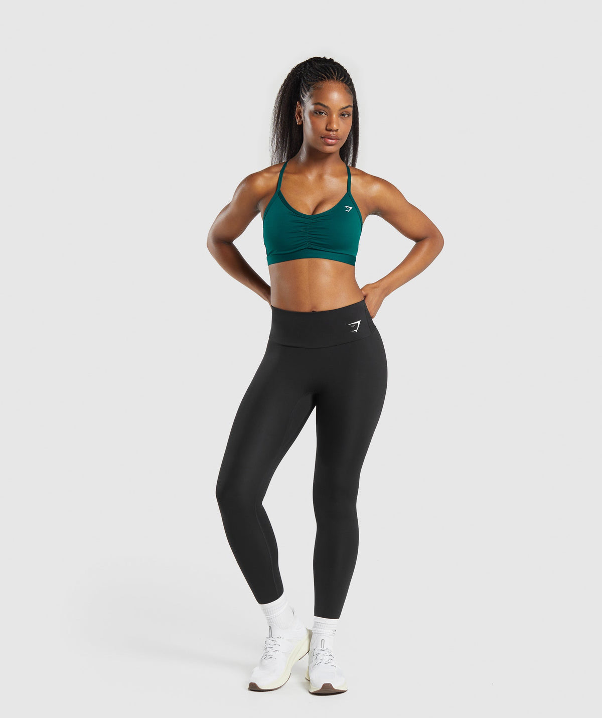 RUCHED SPORTS BRA