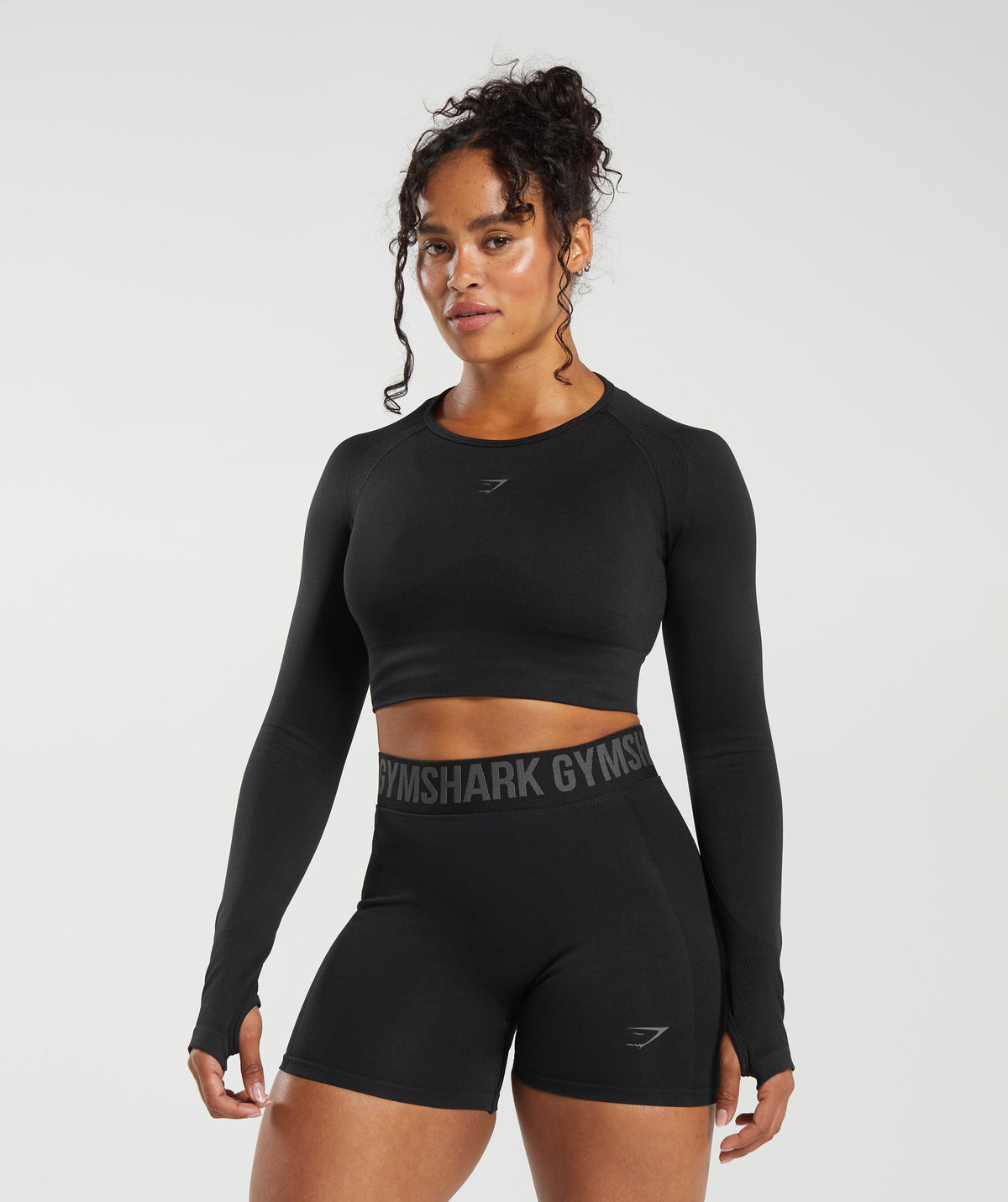 FLEX LONG SLEEVE CROP TOP