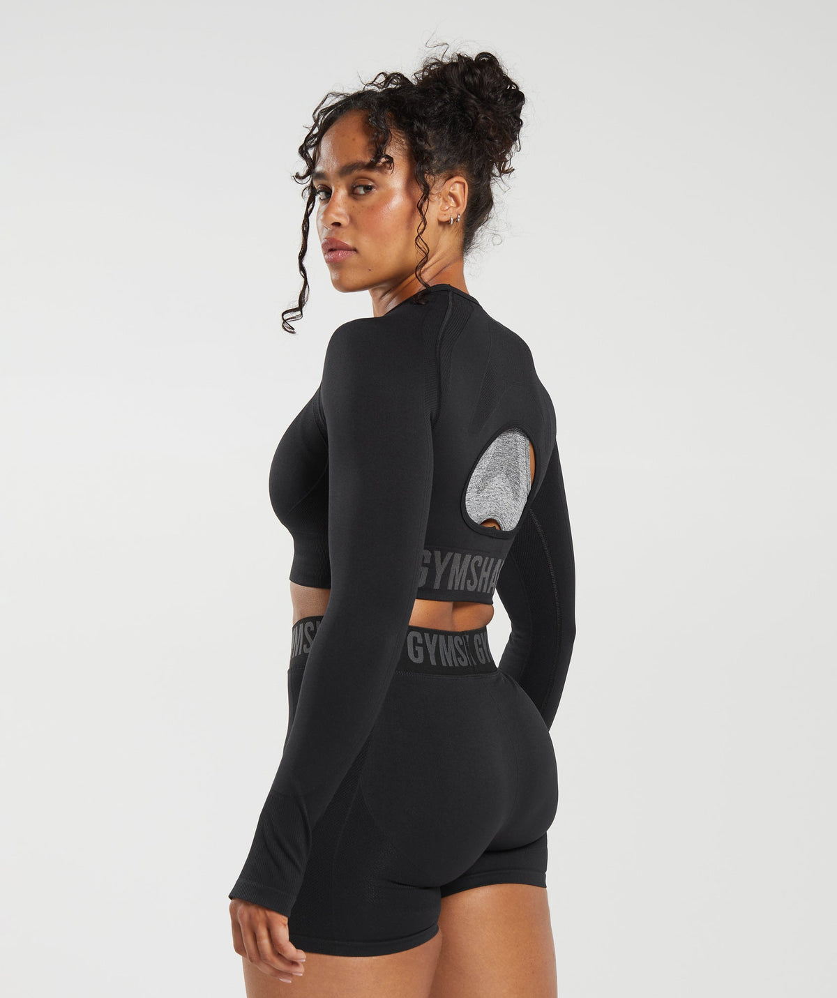 FLEX LONG SLEEVE CROP TOP