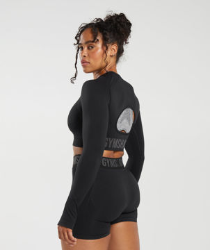 FLEX LONG SLEEVE CROP TOP