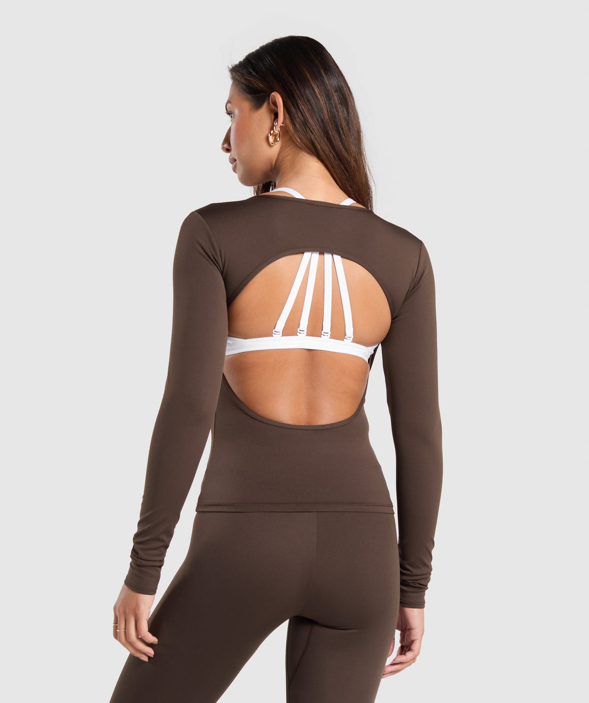 EVERYDAY OPEN BACK LONG SLEEVE TOP