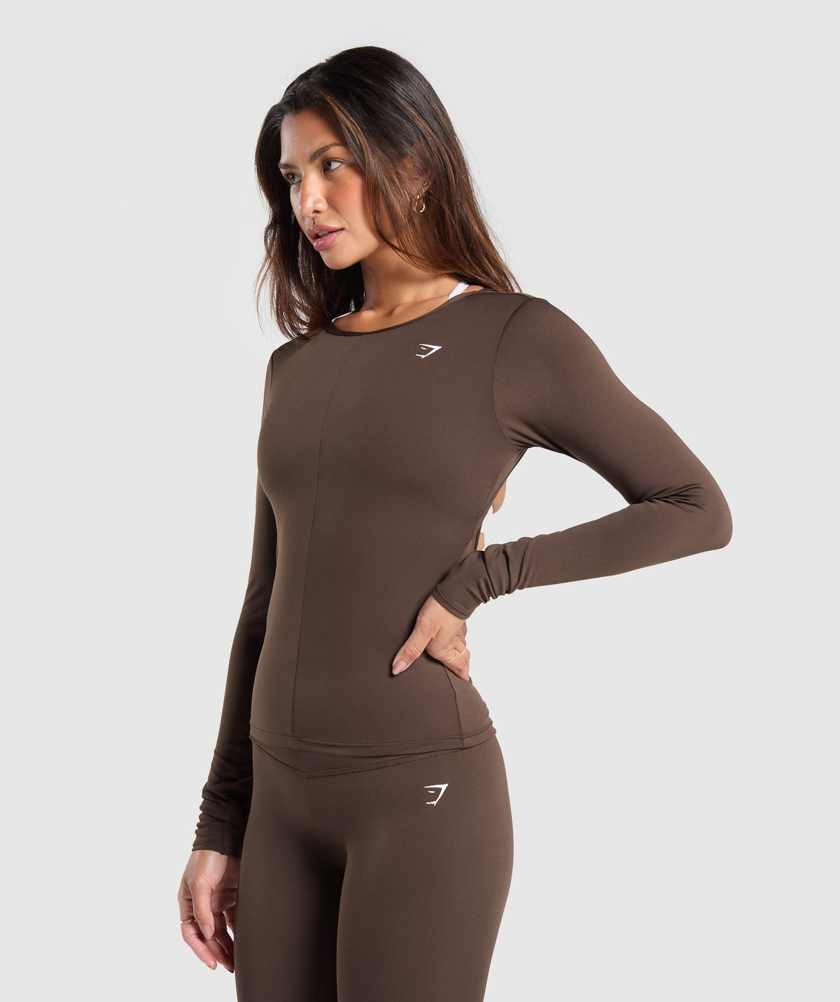 EVERYDAY OPEN BACK LONG SLEEVE TOP