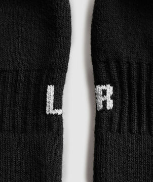 SHARKHEAD EMBROIDERED QUARTER SOCKS 2PK