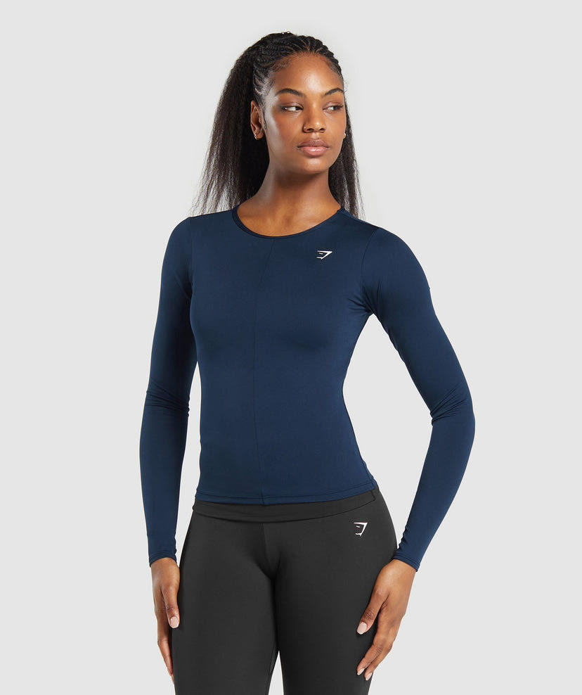 EVERYDAY OPEN BACK LONG SLEEVE TOP