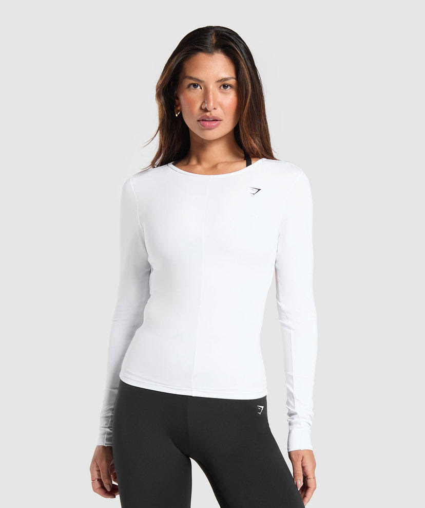 EVERYDAY OPEN BACK LONG SLEEVE TOP