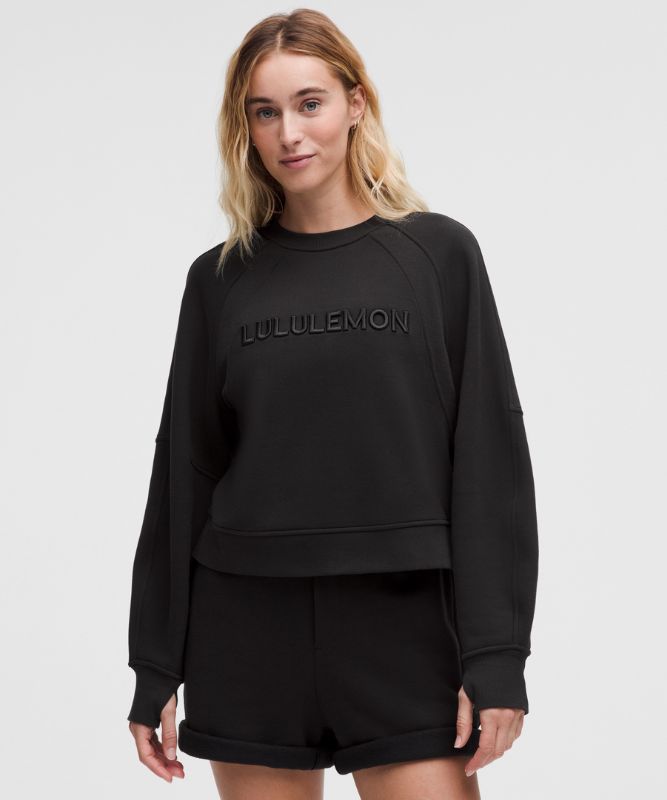 Scuba sweater in oversized fit logo