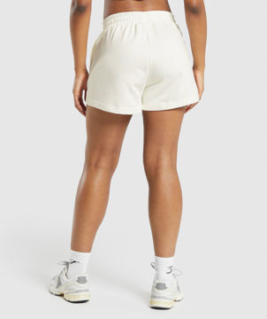 CARE LABEL GRAPHIC BRUSHED SHORTS