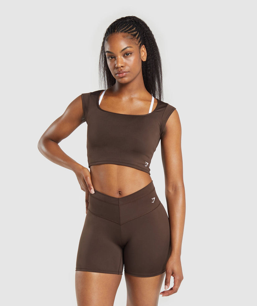 Everyday Cap Sleeve Crop Top