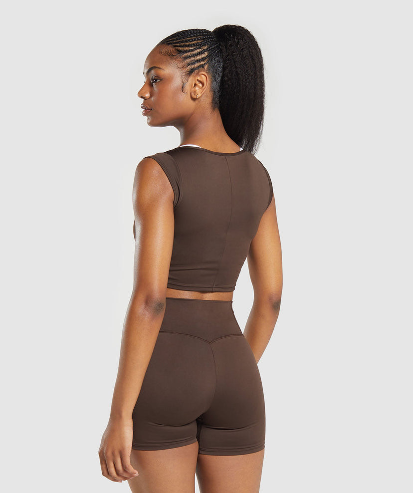 Everyday Cap Sleeve Crop Top