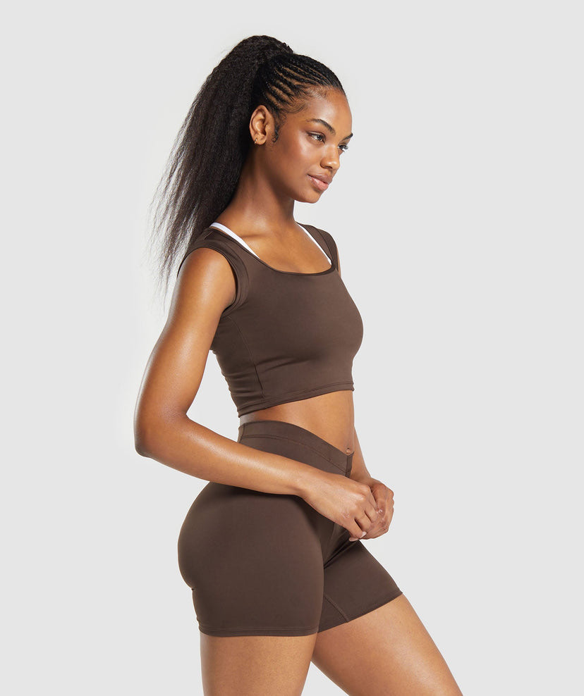 Everyday Cap Sleeve Crop Top
