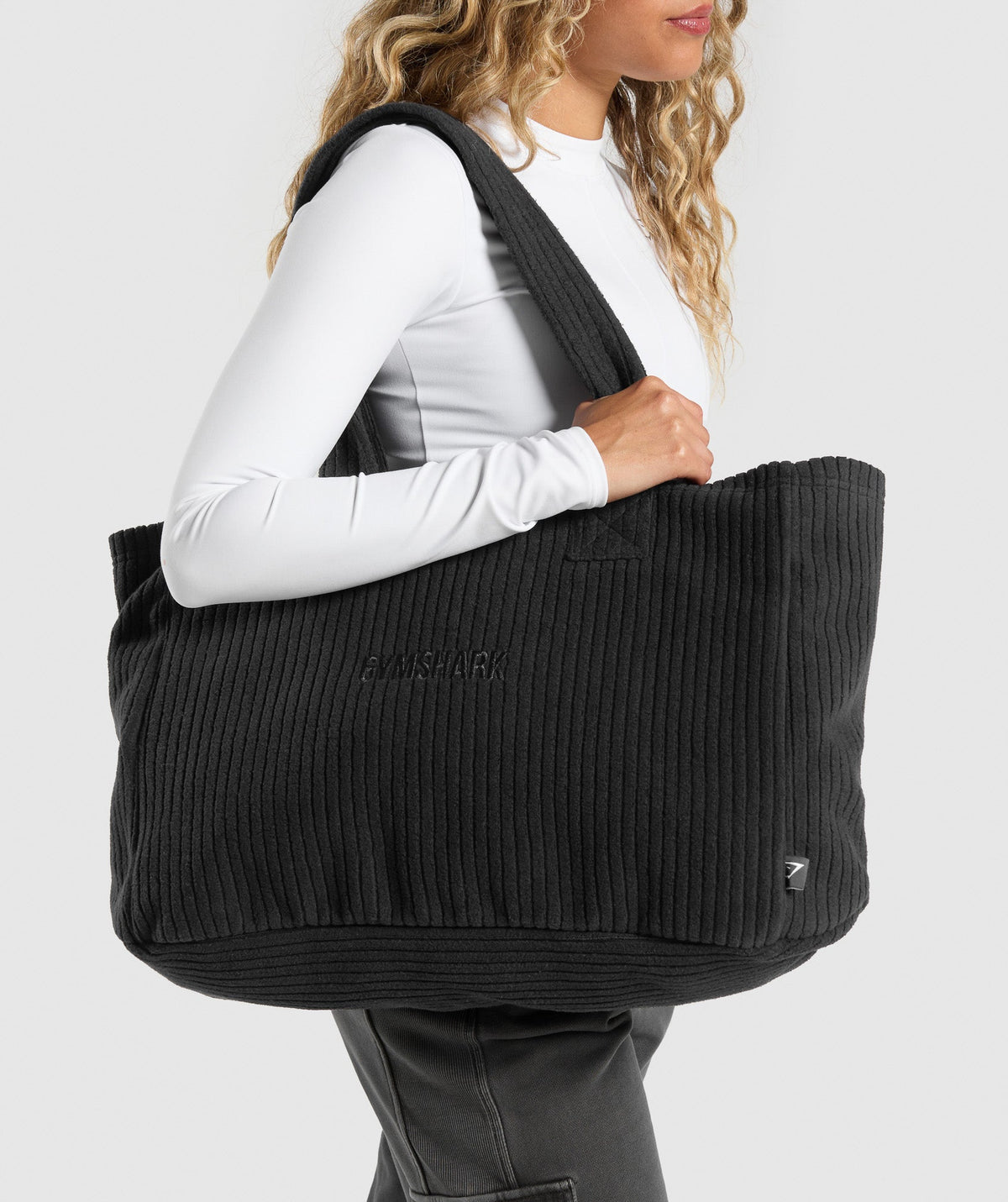 Oversized Cord Tote Bag