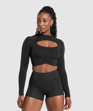 APEX LIMIT SEAMLESS LONG SLEEVE CROP TOP