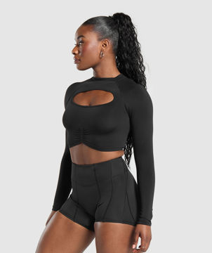 APEX LIMIT SEAMLESS LONG SLEEVE CROP TOP