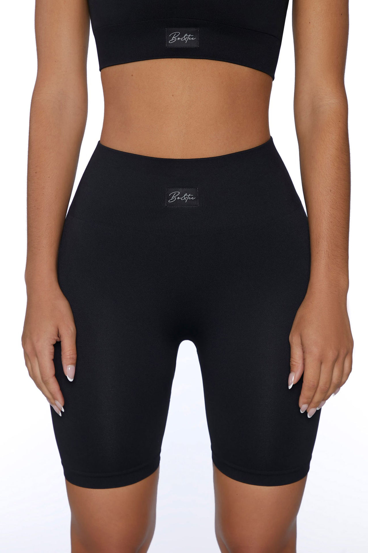 Bo+Tee Biker Shorts in Black