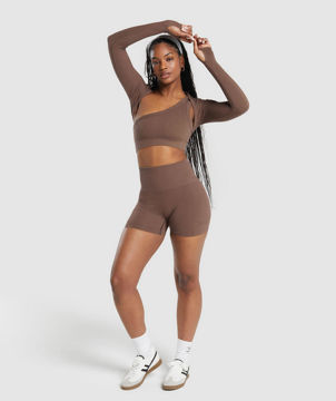Ribbed Cotton Seamless Shrug