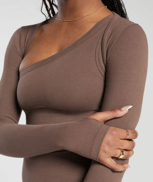 Ribbed Cotton Seamless Shrug