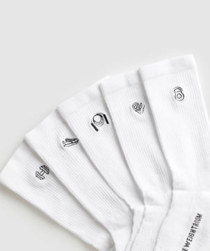GRAPHIC CONDITIONING CREW SOCKS 5PK