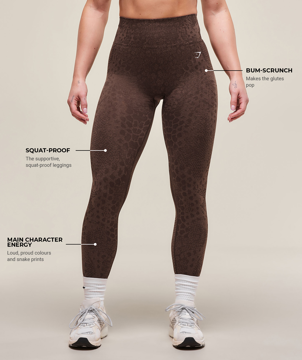 ADAPT X WHITNEY ANIMAL SEAMLESS LEGGINGS