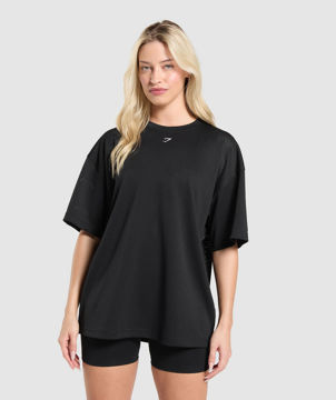 MESH GRAPHIC OVERSIZED T-SHIRT