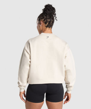 LIFTING ESSENTIALS GRAPHIC BRUSHED OVERSIZED SWEATSHIRT