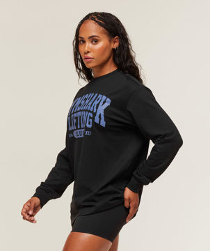 Lifting Club Graphic Oversized Long Sleeve T-Shirt