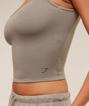 WAFFLE CROPPED TANK