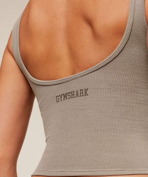 WAFFLE CROPPED TANK