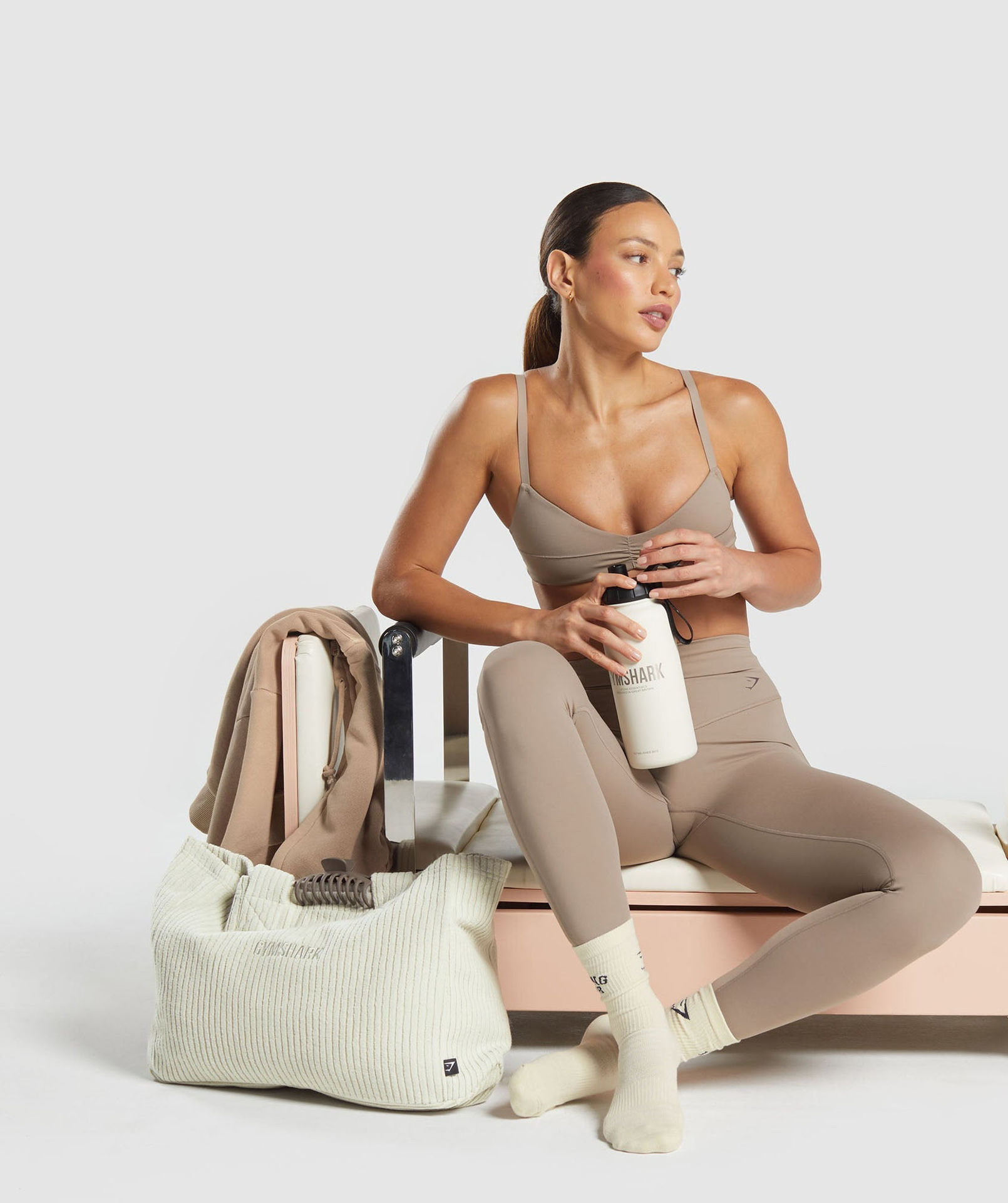 ELEVATE RUCHED SPORTS BRA