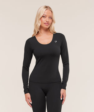 TWIST BACK LONG SLEEVE TOP