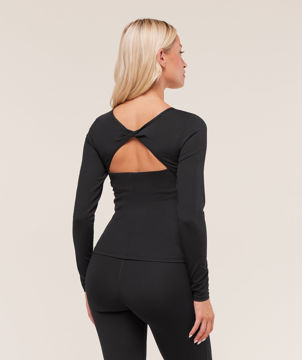 TWIST BACK LONG SLEEVE TOP