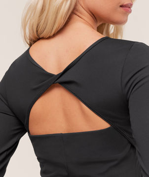 TWIST BACK LONG SLEEVE TOP